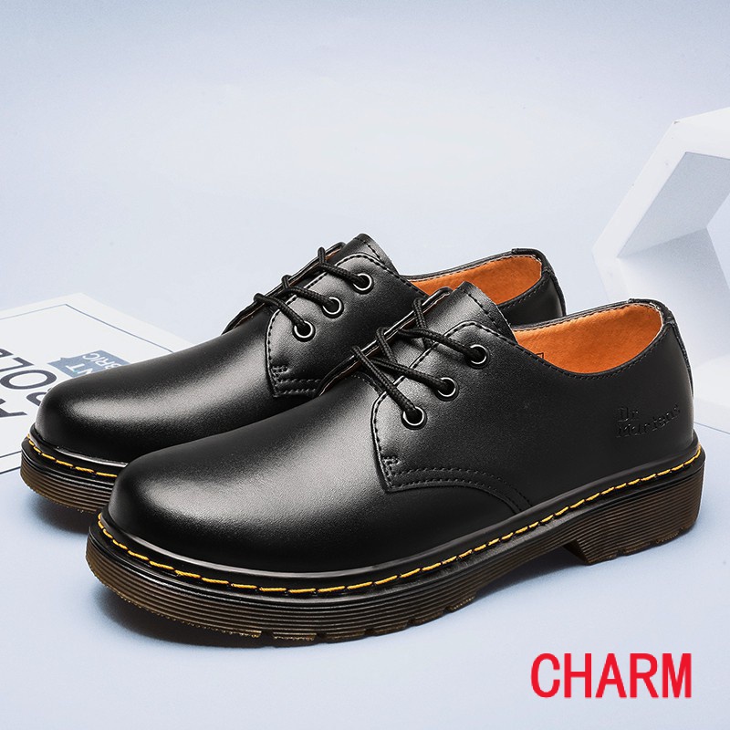 Dr.Martens 1461 Plus ขนาด 35-47 ผู้ชายและผู้หญิงรองเท้าหนังลําลอง Unisex Martin รองเท้า VZQ9 OLVZ