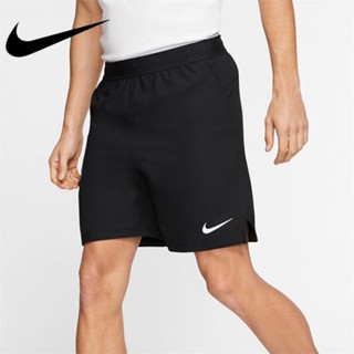 Nike ของแท้ 100% กางเกงขาสั้น แบบนิ่ม พิมพ์ลายโลโก้ ระบายอากาศ สําหรับผู้ชาย เหมาะกับการวิ่ง เล่นกีฬา ฟิตเนส