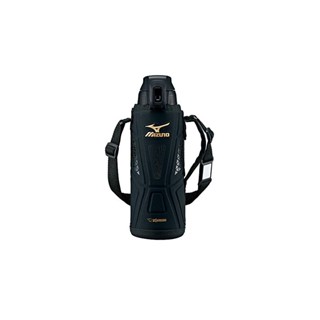 ZOJIRUSHI Mizuno Water Bottle Stainless Steel Cool Sports Bottle Direct Drink 1.0L One Touch Open Type Black SD-FX10-BA