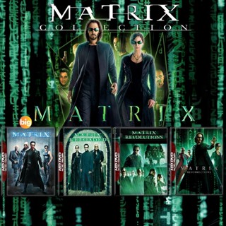 แผ่น DVD หนังใหม่ The Matrix เดอะ เมทริคซ์ 1-4 DVD หนังใหม่ มาสเตอร์ เสียงไทย (เสียง ไทย/อังกฤษ | ซับ ไทย/อังกฤษ) หนัง ด