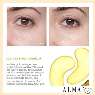 Alma Eye แผ่นคอลลาเจนใต้ตาคล้ําใต้ตา ให้ความชุ่มชื้น ลดริ้วรอย ลดเลือนริ้วรอย