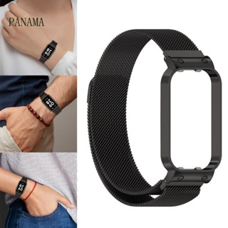 Nama Loop สายนาฬิกาข้อมือสเตนเลส ระบายอากาศ สําหรับ Band 2 Smartwatch