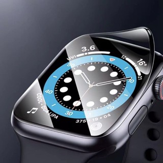 กระจกนิรภัยกันรอยหน้าจอ กันน้ํา แบบนิ่ม สําหรับ apple watch 8 7 6 SE 5 4 3 38 มม. 40 มม. 44 มม. 42 มม. 41 มม. 45 มม. Iwatch Ultra 49