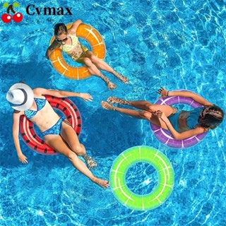 Cvmax ห่วงยางเป่าลม รูปแตงโม 90 ซม. สีส้ม ของเล่นสระว่ายน้ํา ปาร์ตี้ชายหาด ฤดูร้อน