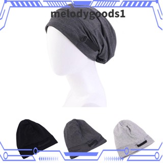 Melodygoods1 หมวกบีนนี่ ผ้าเรยอน ยืดหยุ่น ปรับได้ สําหรับนอนหลับ