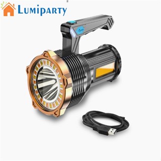 Lumiparty ไฟฉาย Led 12000lm พร้อมจอแสดงผล 8 โหมด สว่างมาก ชาร์จ Usb