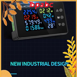 TOP โวลต์มิเตอร์แอมมิเตอร์ดิจิทัล ความแม่นยําสูง 0-100A AC 50-300V