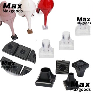 Maxg ที่ครอบรองเท้าส้นสูง, ตัวป้องกันส้นเท้า TPU / PVC ทรงสี่เหลี่ยม, อุปกรณ์เสริมกันกระแทก, อุปกรณ์เสริมรองเท้านุ่ม ตัวลดเสียงรบกวน ตัวหยุดส้นเท้าผู้หญิง