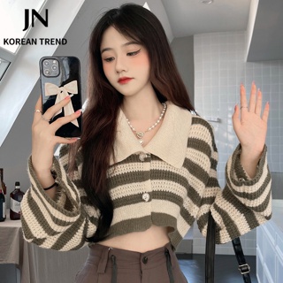 JN Studio  Áo Len áo khoác cardigan áo cardigan Thời trang hàn quốc  ทันสมัย Unique ทันสมัย สไตล์เกาหลี A91K09B 36Z230909