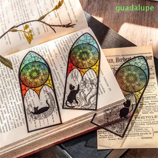 Guadalupe ที่คั่นหนังสือ 6 ชิ้น / ชุด สํานักงาน คลิปหน้าแมวดํา อุปกรณ์การเรียน เครื่องเขียน ที่คั่นหน้าหนังสือ