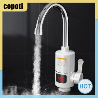 Copoti ก๊อกน้ําร้อน และเย็น ไฟฟ้า 3000W ก๊อกน้ําร้อนเร็ว จอ LCD ดิจิทัล อุปกรณ์ครัว สําหรับบ้าน