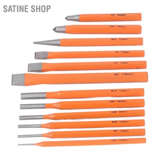 SaTine Shop 12PCS Roll Pin Punch Chisel Set หลายขนาด และสิ่วถอดเครื่องมือซ่อมแซม DIY เครื่องมือสำหรับงานไม้