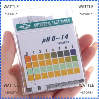 Wattle แถบกระดาษทดสอบค่า pH 0-14 ใช้งานง่าย คุณภาพดี