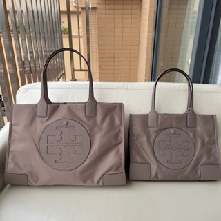 Tory burch TB Ella กระเป๋าสะพายไหล่ ผ้าไนล่อน 2 ขนาด