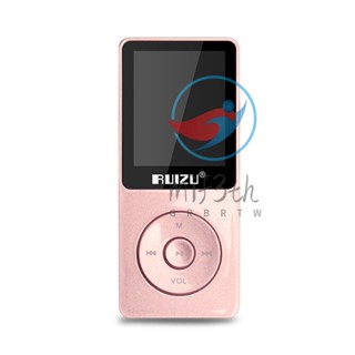 Ruizu X02 เครื่องเล่น MP3 MP4 HiFi 8GB 1.8 นิ้ว คุณภาพเสียงไม่หาย การ์ด TF วิทยุ FM บันทึก E-book ปฏิทิน เวลา