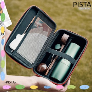 Pista กระเป๋าเก็บเครื่องบดกาแฟ ผ้าไนล่อน แบบพกพา สีดํา