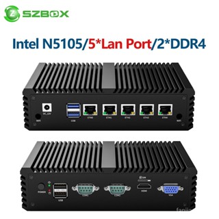 เราเตอร์ แบบนิ่ม 5xIntel LAN HD DP VGA N5105 Intel i225 2.5G สําหรับเครื่องใช้ไฟฟ้า ESXI AES-NI