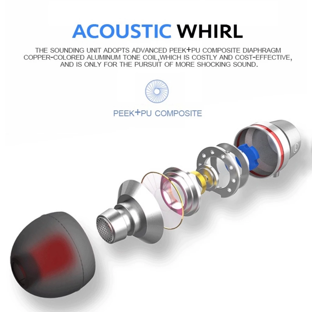 หูฟัง 3.5mm HiFi เบสหนัก อินเอียร์ มีไมค์ thumbnail 8