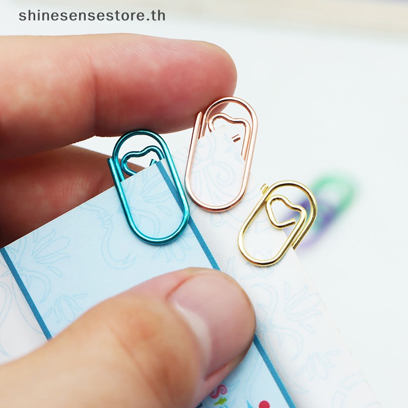 SHINE 50 ชิ้น love Notebook Bookmark binder คลิปหนีบกระดาษอุปกรณ์เสริมคลิปหนีบกระดาษ TH