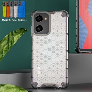 เคสโทรศัพท์มือถือ ซิลิโคนใส กันกระแทก ลายรังผึ้ง หรูหรา สําหรับ Realme 10 4G 10 Pro Plus 5G 2022 10 10Pro 10ProPlus