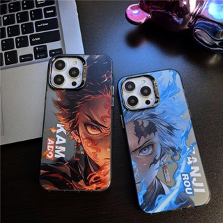 เคสโทรศัพท์มือถืออะคริลิค ลายดาบพิฆาตอสูร กันน้ํา และไฟ สําหรับ iPhone 14 Pro max 12 Pro max 13 Pro max 11