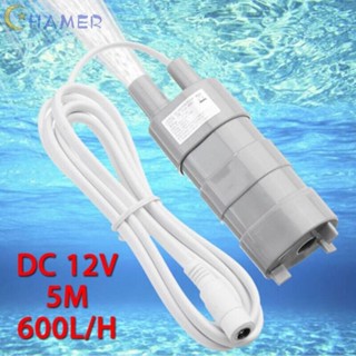 Dc ปั๊มจุ่ม 600L / H ABS + ทองแดง สําหรับตั้งแคมป์ สวน ปั๊มมอเตอร์เพลา