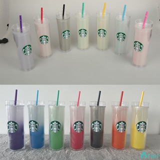 Starbucks Cup Straw Transparent Collection Crown Bottle Mugs Straw Cup Cold 473ml/16oz TH1