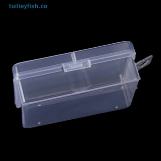 Tuilieyfish กล่องเก็บเครื่องประดับ ลูกปัด แบบใส ทรงสี่เหลี่ยม ขนาดเล็ก 3 ชิ้น