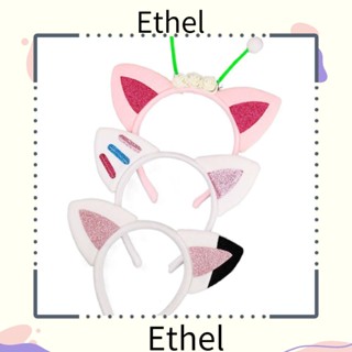 Ethel1 ที่คาดผม แต่งหูแมว พร็อพปาร์ตี้ฮาโลวีน สําหรับเด็กผู้หญิง