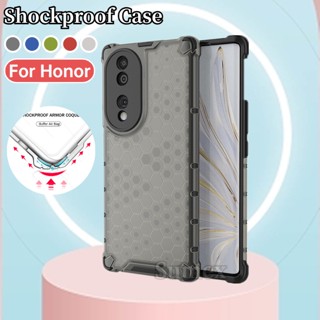 เคสโทรศัพท์มือถือแบบใส กันกระแทก ลายรังผึ้ง แฟชั่น สําหรับ Honor70 Honor 70 Pro 5G hp Honer 50 80 Pro X9A X8A X8 X7 X6 X40 X30i 4G 5G