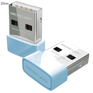 [Dhin] อะแดปเตอร์รับสัญญาณเครือข่ายไร้สาย 150Mbps Mini USB WiFi LAN Wi-Fi เสาอากาศ 802.11 b/g/n สําหรับ PC Windows 8 8.1 10 11 COD