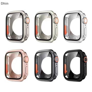 [Dhin] เคสกันชนหน้า หลัง PC แบบแข็ง สําหรับ IOS Watch 44 มม. 45 มม. iwatch 8 7 6 5 4 Change To Ultra COD