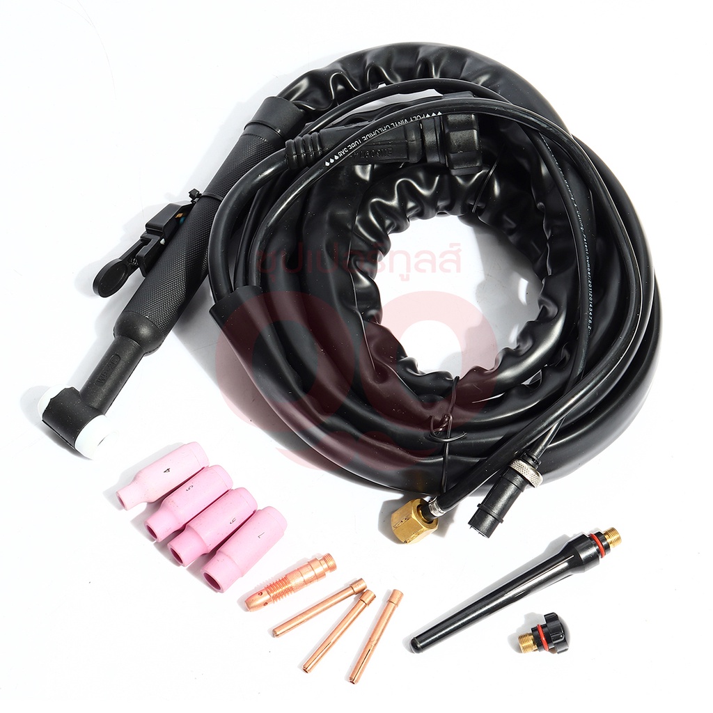 ชุดสายเชื่อมทิก JASIC รุ่น SR26 ขนาด 4 เมตร ด้ามสีดำ ใช้กับเครื่องเชื่อม TIG JASIC รุ่น TIG200S, TIG