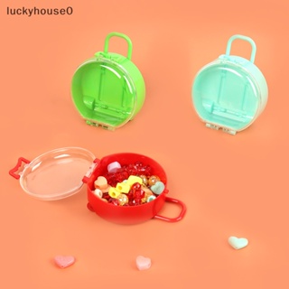 Luckyhouse0^^ ใหม่ กล่องเก็บเครื่องประดับ สร้อยคอ ต่างหู แหวน ทรงกลม ขนาดเล็ก 2023