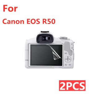 ฟิล์มกระจกนิรภัยกันรอยหน้าจอกล้อง HD กันระเบิด สําหรับ Canon EOS R50 2 ชิ้น