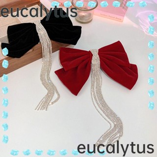 Eucalytus1 กิ๊บติดผม ประดับลูกปัด โบว์ สําหรับผู้หญิง