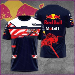 เสื้อยืดแขนสั้นลําลอง พิมพ์ลาย NP2 F1 Red Bull Fans พลัสไซซ์ แฟชั่นฤดูร้อน สําหรับผู้ชาย PN2