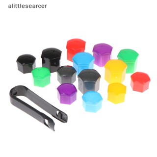 Alittlesearcer ฝาครอบน็อตล้อรถยนต์ 17 19 มม. 20 ชิ้น พร้อมเครื่องมือถอด EN