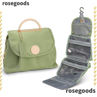 Rosegoods1 กระเป๋าเครื่องสําอาง กระเป๋าหนัง ขนาดใหญ่ จุของได้เยอะ