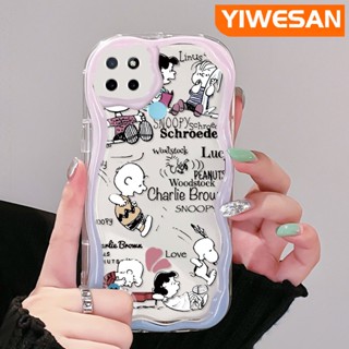 เคสโทรศัพท์มือถือ ซิลิกาใส แบบนิ่ม ลายสนูปปี้ กันกระแทก สําหรับ Realme C21Y C25Y