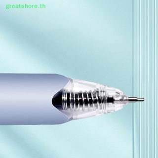 Greatshore ปากกาเจลลูกลื่น 0.5 มม. หมึกสีดํา ทนทาน ความจุขนาดใหญ่ สําหรับนักเรียน สํานักงาน โรงเรียน 1 10 ชิ้น