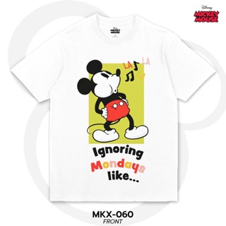 เสื้อยืดการ์ตูน Mickey Mouse คอลเลคชั่น "Mickey Mondays"  ลิขสิทธ์แท้ DISNEY (MKX-060)