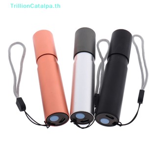 Trillioncatalpa ไฟฉาย 3 โหมด ขนาดเล็ก สว่างมาก ชาร์จ USB TH