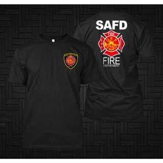 เสื้อยืด พิมพ์ลาย San Antonio Fire Department Safd Texas สําหรับผู้ชาย