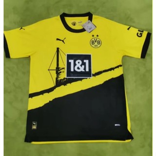 เสื้อกีฬาแขนสั้น ลายทีมชาติฟุตบอล Dortmund 2324 ชุดเหย้า คุณภาพสูง