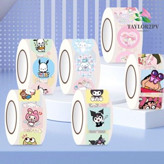 Taylor2pv สติกเกอร์เทปกระดาษ ลาย Guka Cinnamoroll Pochacco Toys Goo Card แฮนด์เมด สําหรับเด็ก 200 ชิ้น