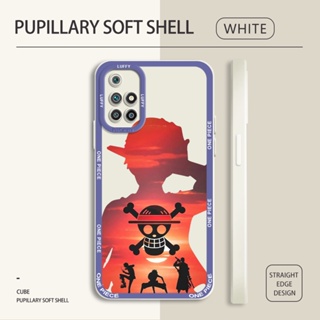 เคสโทรศัพท์ซิลิโคน TPU แบบนิ่ม ลายการ์ตูนลูฟี่ กันกระแทก สําหรับ Redmi 8 9A 9C 9T 10 10A