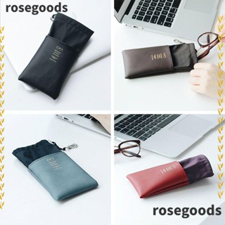 Rosegoods1 กระเป๋าแว่นตาแฟชั่น หนังนิ่ม แบบหูรูด