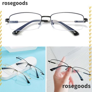 Rosegoods1 แว่นสายตาสั้น กรอบแฟชั่น ทรงสี่เหลี่ยม เบาพิเศษ กันแสงสีฟ้า