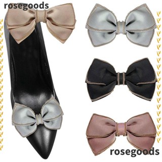 Rosegoods1 2 ชิ้น คลิปรองเท้าผู้หญิง เจ้าสาว งานแต่งงาน ส้นสูง เสน่ห์ หัวเข็มขัด